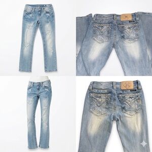 Women’s Miss Me Light Blue Distressed Jeans